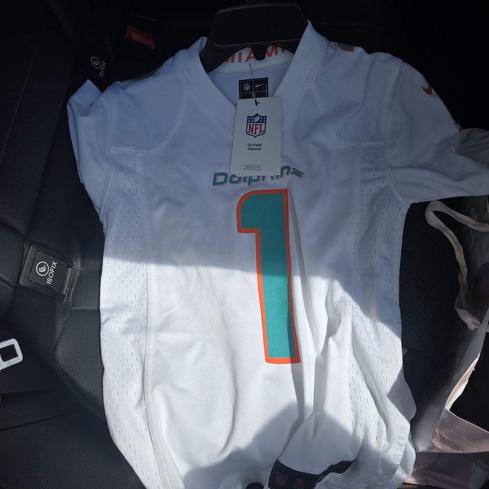 NFL Kids White and Teal Football Jersey